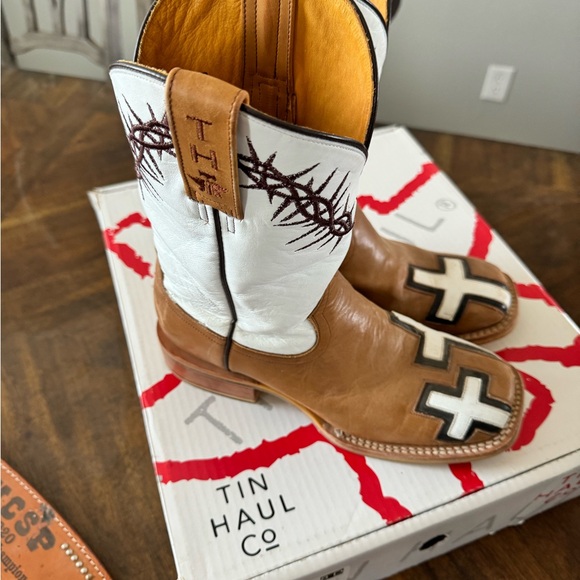 Men’s Tin Haul boots size 8d - Picture 3 of 6